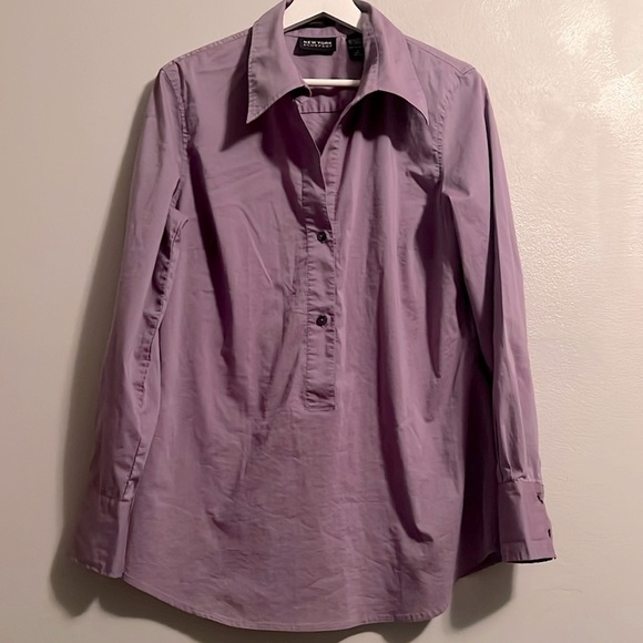 New York & Co Button 1/2 Down Shirt- excellent condition - Picture 1 of 7